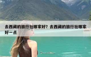 去西藏的旅行社哪家好？去西藏的旅行社哪家好一点