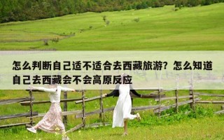 怎么判断自己适不适合去西藏旅游？怎么知道自己去西藏会不会高原反应