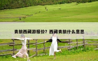 青旅西藏游报价？西藏青旅什么意思