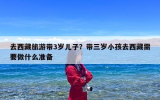 去西藏旅游带3岁儿子？带三岁小孩去西藏需要做什么准备