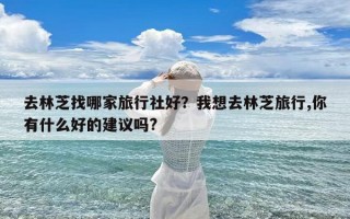 去林芝找哪家旅行社好？我想去林芝旅行,你有什么好的建议吗?