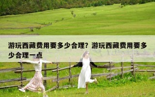 游玩西藏费用要多少合理？游玩西藏费用要多少合理一点