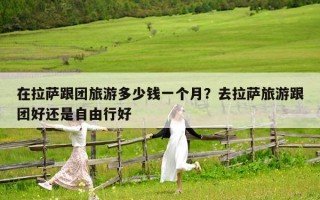 在拉萨跟团旅游多少钱一个月？去拉萨旅游跟团好还是自由行好