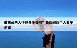 去西藏两人得花多少钱啊？去西藏两个人要多少钱