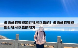 去西藏有哪些旅行社可以去的？去西藏有哪些旅行社可以去的地方