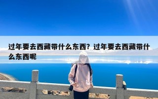 过年要去西藏带什么东西？过年要去西藏带什么东西呢
