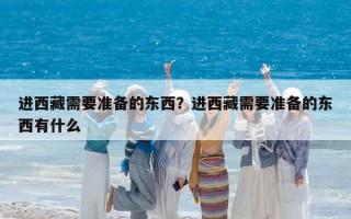 进西藏需要准备的东西？进西藏需要准备的东西有什么