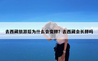 去西藏旅游后为什么会变胖？去西藏会长胖吗