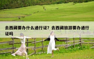 去西藏要办什么通行证？去西藏旅游要办通行证吗