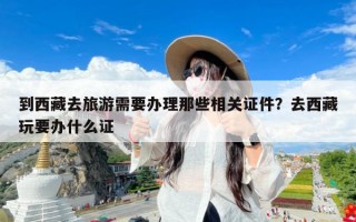 到西藏去旅游需要办理那些相关证件？去西藏玩要办什么证