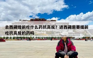 去西藏提前吃什么药抗高反？进西藏需要提前吃抗高反的药吗