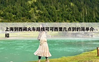 上海到西藏火车路线可可西里几点到的简单介绍
