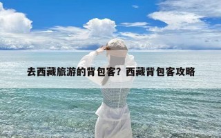 去西藏旅游的背包客？西藏背包客攻略