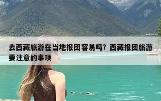 去西藏旅游在当地报团容易吗？西藏报团旅游要注意的事项