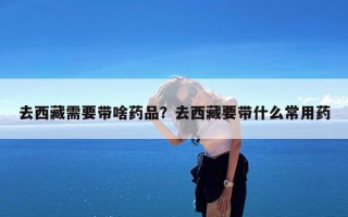 去西藏需要带啥药品？去西藏要带什么常用药