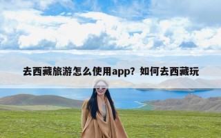 去西藏旅游怎么使用app？如何去西藏玩