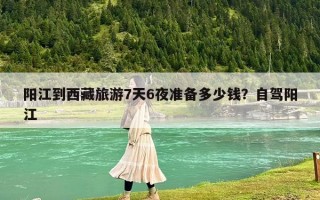 阳江到西藏旅游7天6夜准备多少钱？自驾阳江