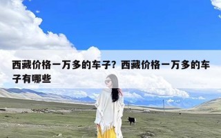 西藏价格一万多的车子？西藏价格一万多的车子有哪些