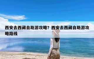 西安去西藏自助游攻略？西安去西藏自助游攻略路线