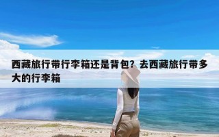 西藏旅行带行李箱还是背包？去西藏旅行带多大的行李箱