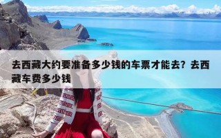 去西藏大约要准备多少钱的车票才能去？去西藏车费多少钱