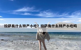 拉萨有什么特产小吃？拉萨有什么特产小吃吗
