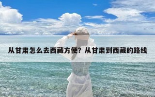 从甘肃怎么去西藏方便？从甘肃到西藏的路线