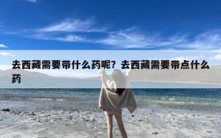 去西藏需要带什么药呢？去西藏需要带点什么药