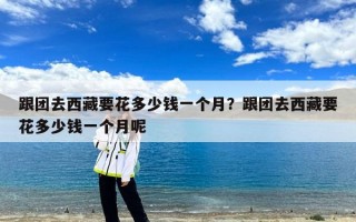 跟团去西藏要花多少钱一个月？跟团去西藏要花多少钱一个月呢