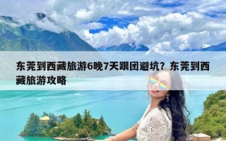东莞到西藏旅游6晚7天跟团避坑？东莞到西藏旅游攻略