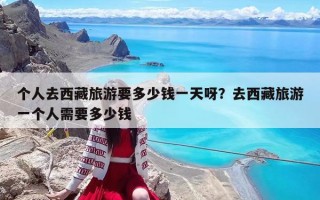 个人去西藏旅游要多少钱一天呀？去西藏旅游一个人需要多少钱