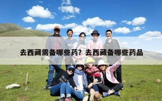 去西藏需备哪些药？去西藏备哪些药品